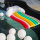 Custom Rainbow Swimming Pool Mattress Beach Floats